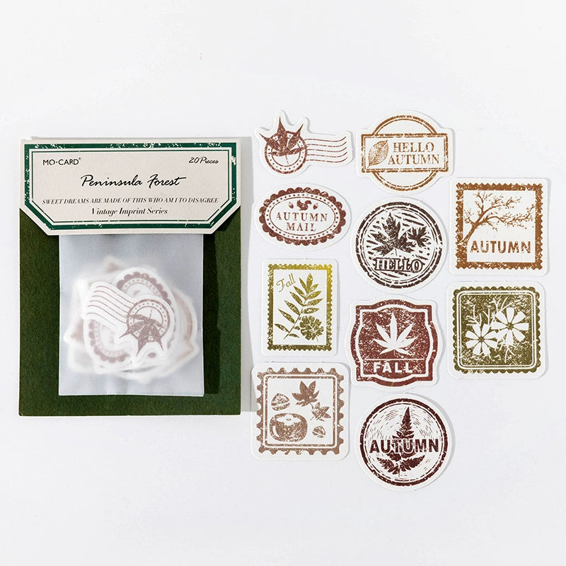 #02747 Vintage Stamp Series Sticker