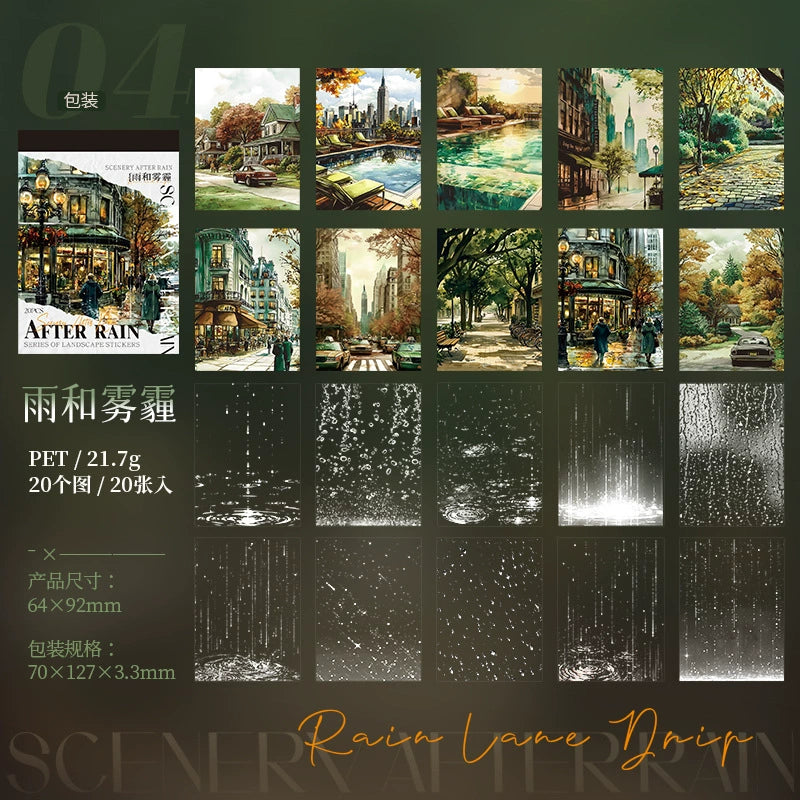 #02762 After Rain Series Sticker