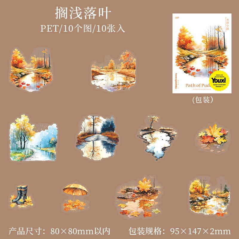 #02838 Water Puddle Series Sticker