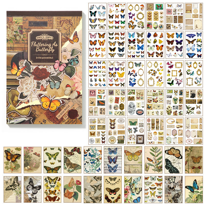 #02306 Butterfly and FlowerSeries Sticker Book