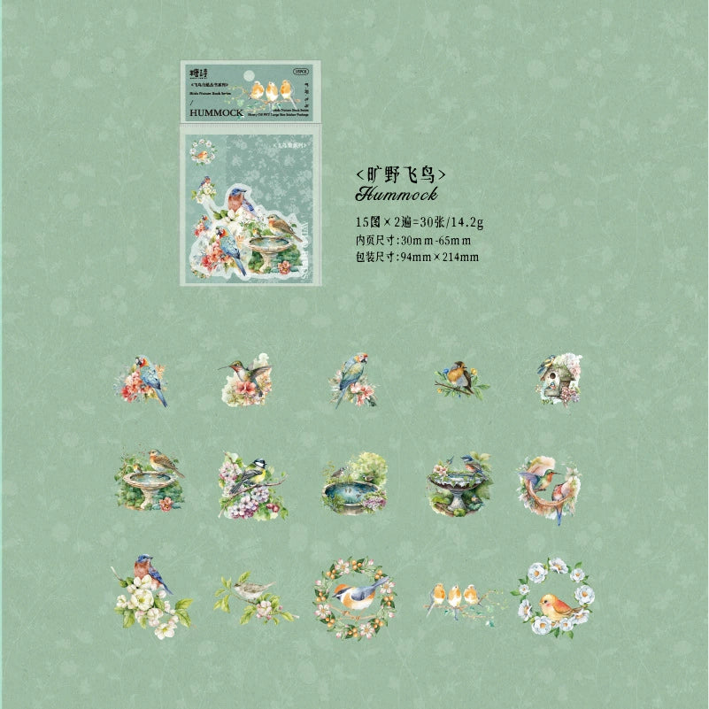 #02753 Bird Collection Series Sticker