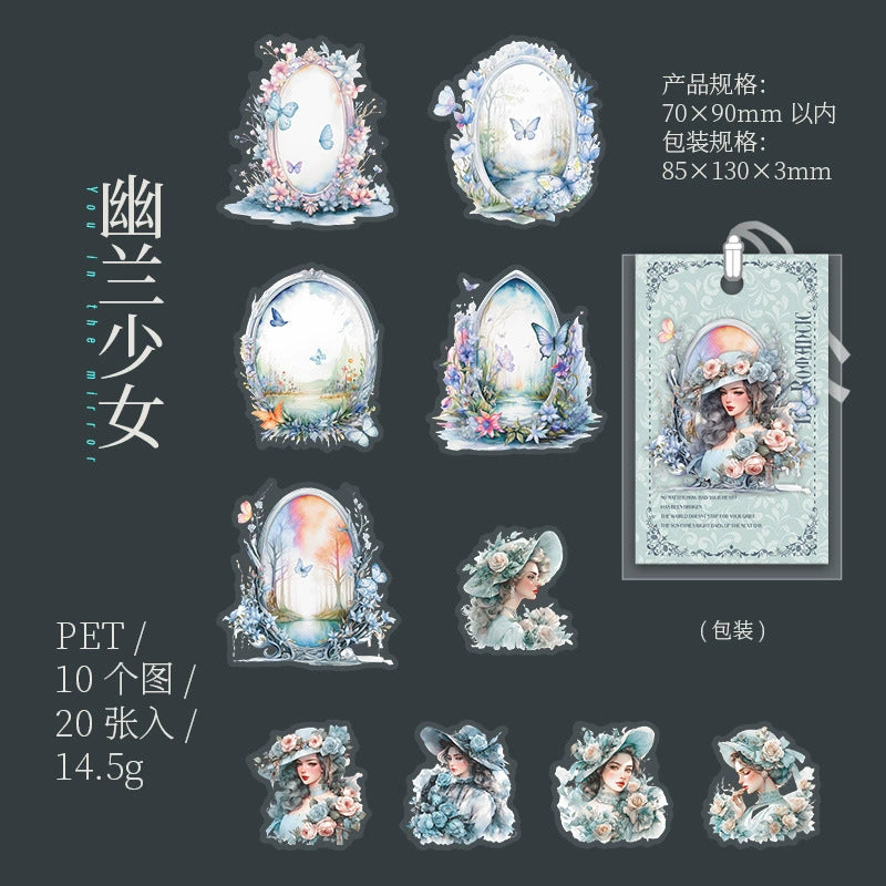 #02990 Princess with Mirror Series Sticker
