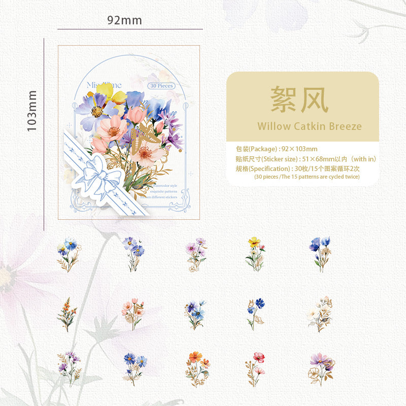 #02224 Flower Dream Series Sticker