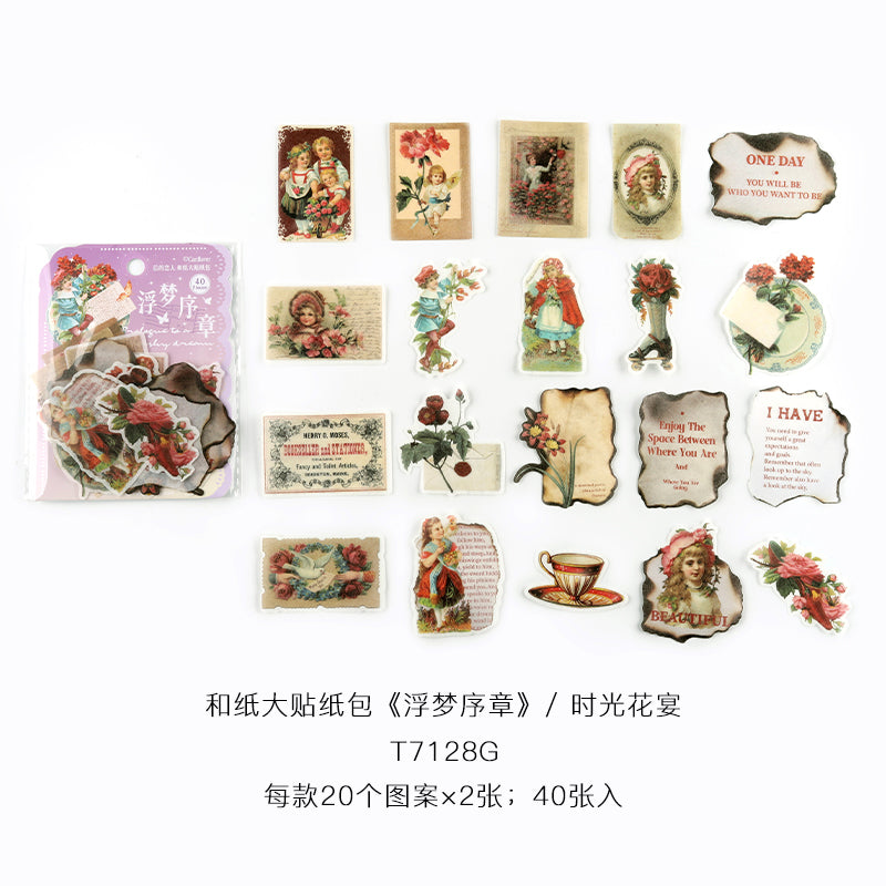 #02532 Vintage Lover Series Sticker