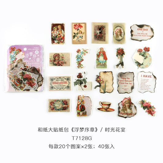 #02532 Vintage Lover Series Sticker