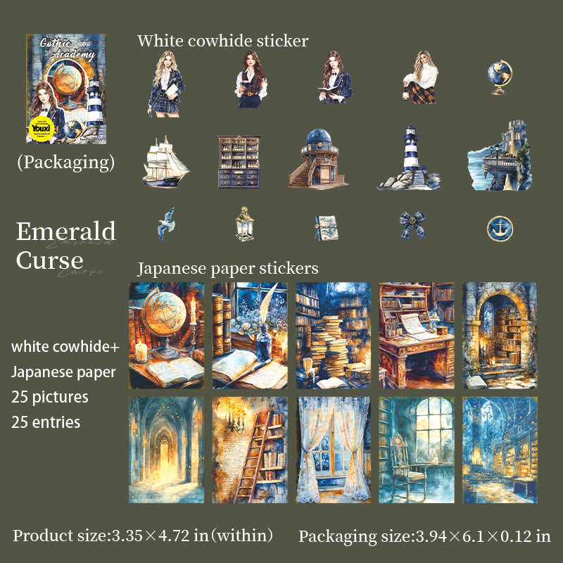 #02553 Gothic College Series Sticker