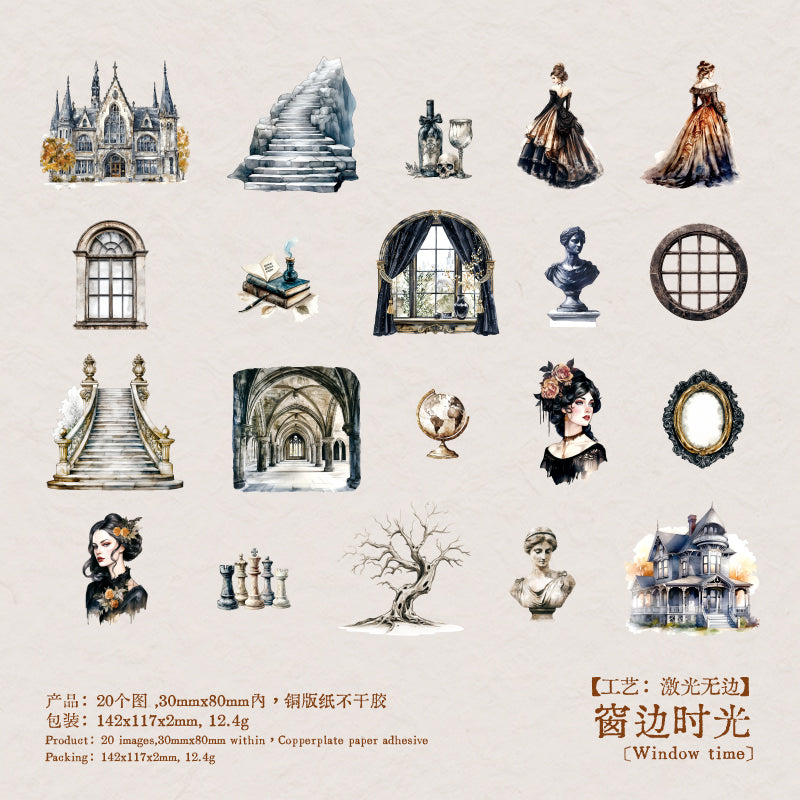 #02208 Poetry of Manor Series Sticker