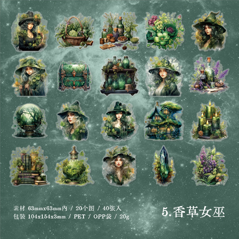 #02392 Magical Witch Series Sticker