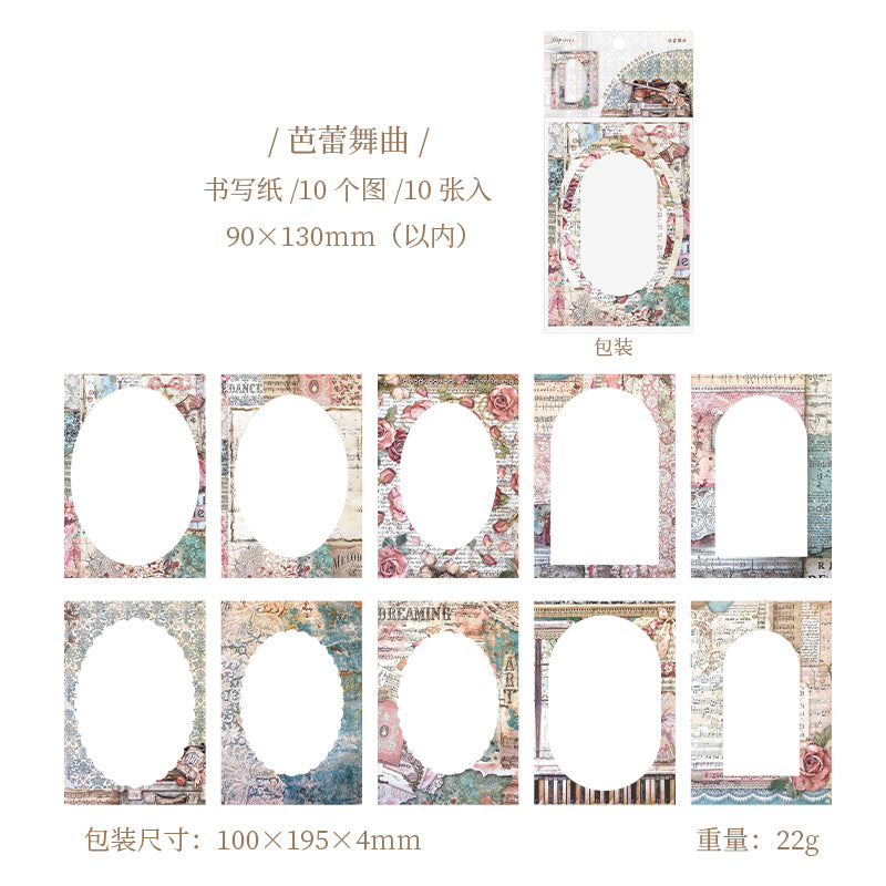 #02567 Flower Frame Series Sticker