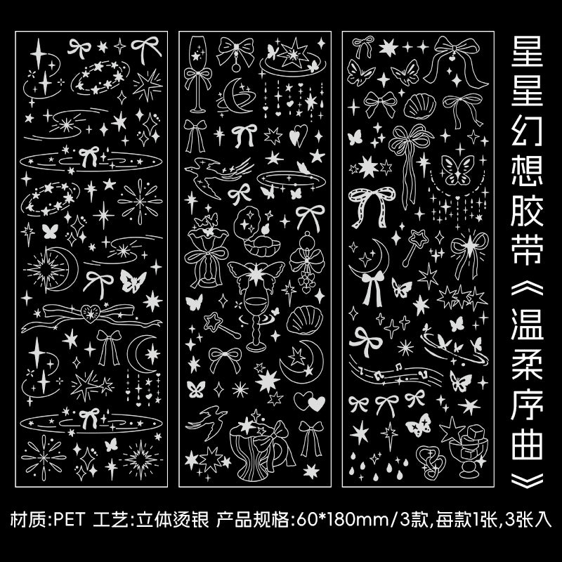 #03035 Stars and Dots Series Sticker