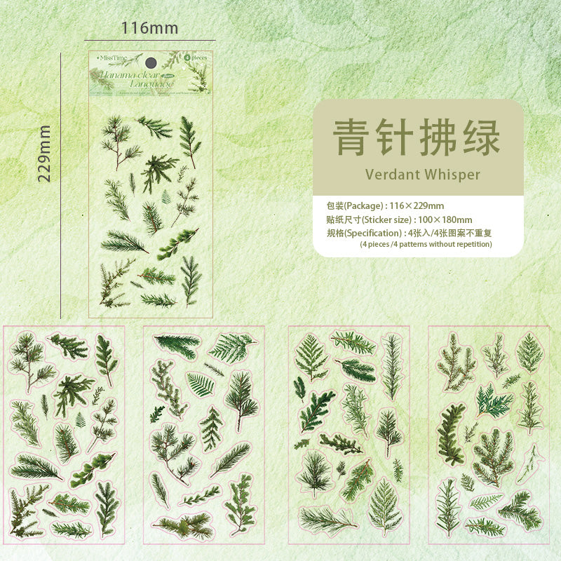 #02222 Pure Plant/Flower Series Sticker