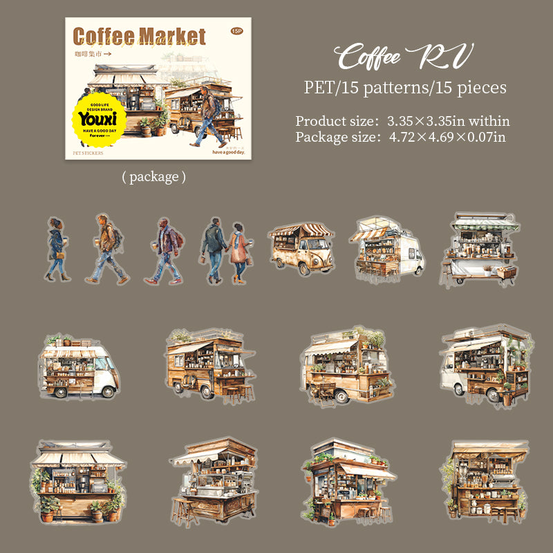 #02123 Coffe Market Series Sticker