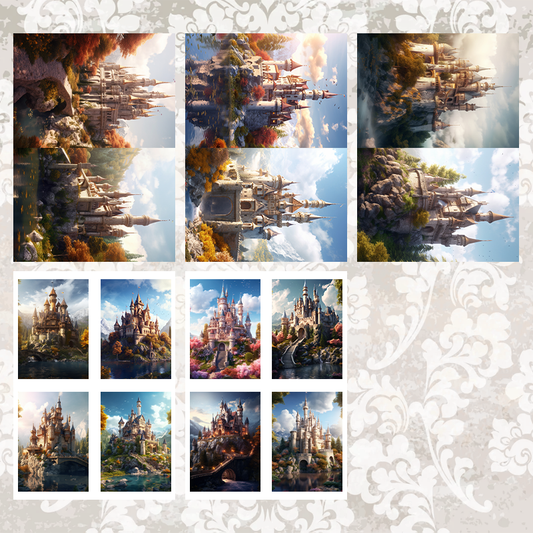 #5A57 POI Print A5 Cardstock Paper Set 10 Pcs