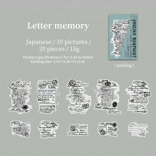 #02082 English Rhapsody Series Sticker