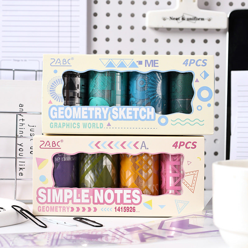 #03059 Geometry Dream Series Tape 4 Rolls