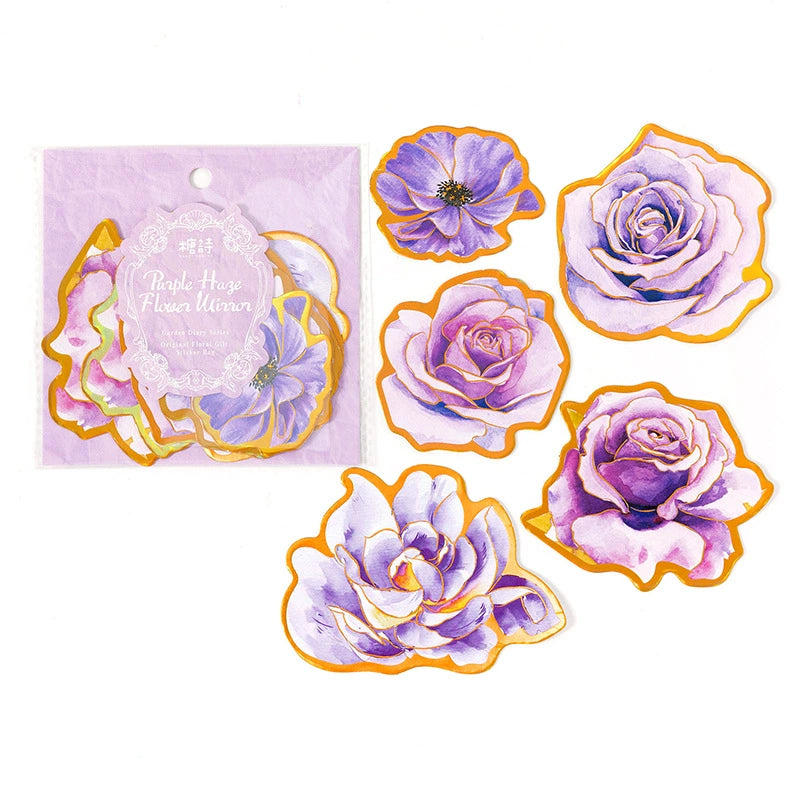 #02711 Flower Diary Series Sticker
