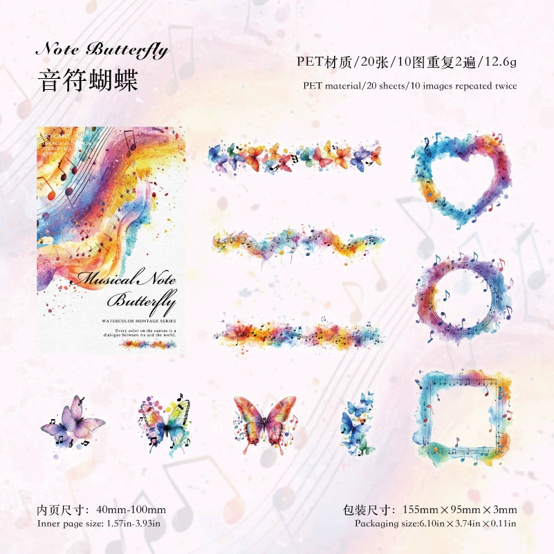 #02829 Water Color Series Sticker