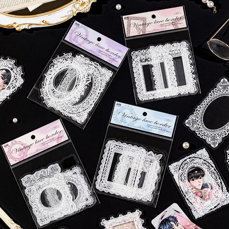 #02595 Lace Frame Series Sticker