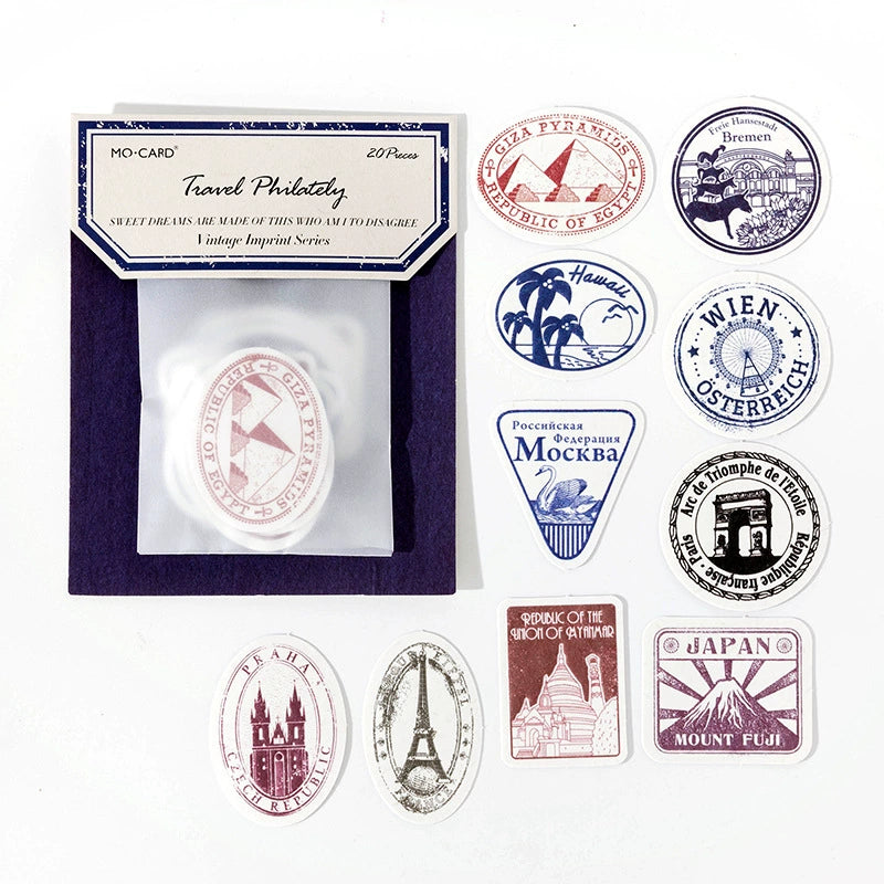 #02747 Vintage Stamp Series Sticker