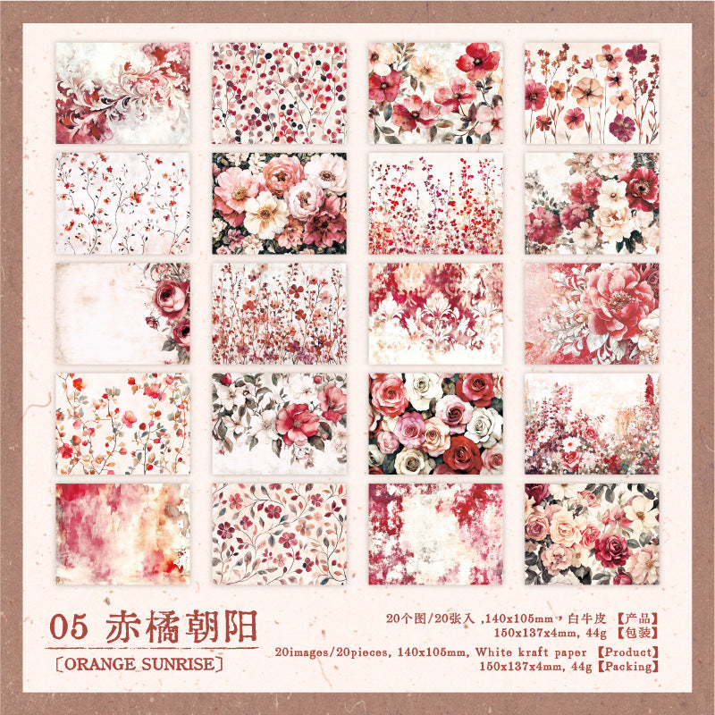 #02757 Vintage Flower Series Paper