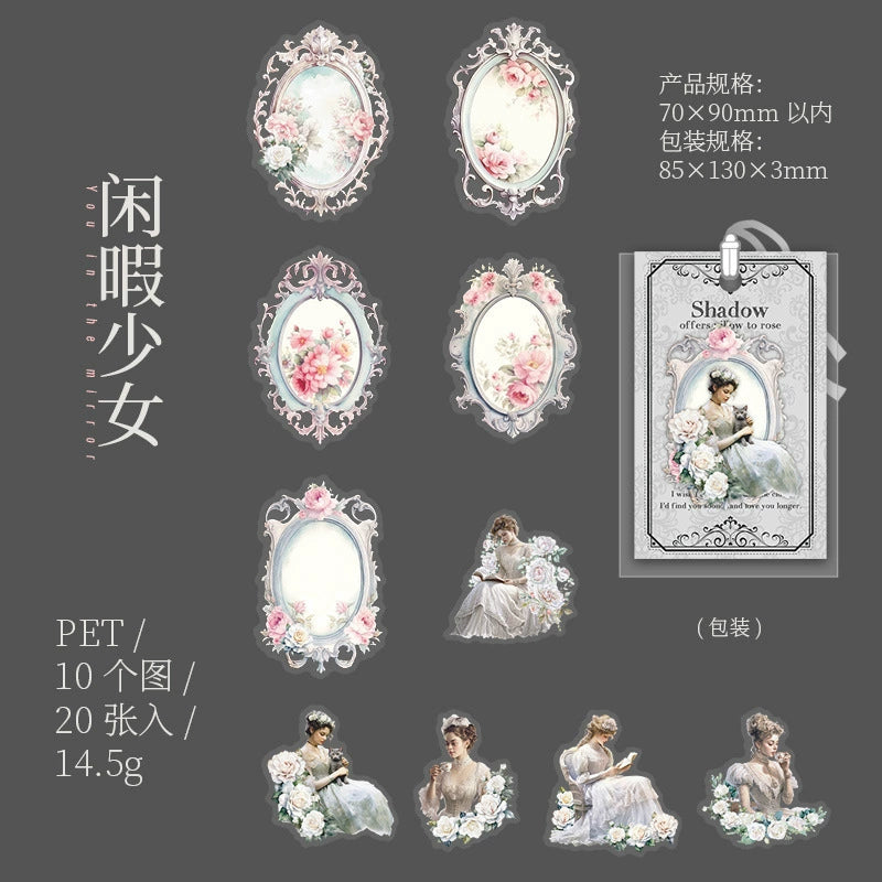 #02990 Princess with Mirror Series Sticker