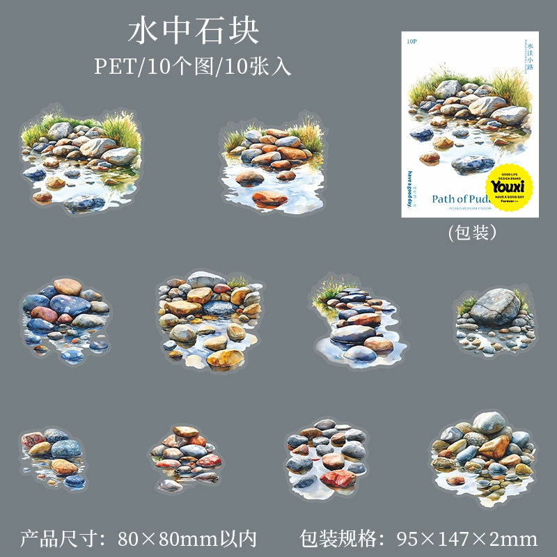 #02838 Water Puddle Series Sticker