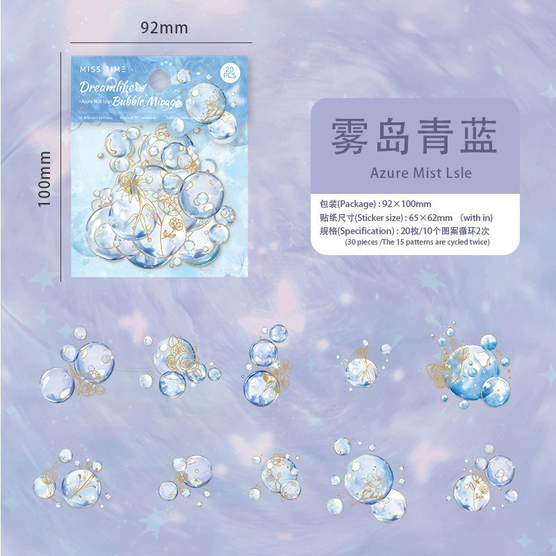 #02803 Fanstay Bubble Series Sticker