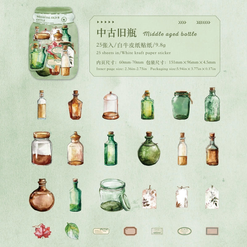 #02787 Story in Bottle Series Sticker