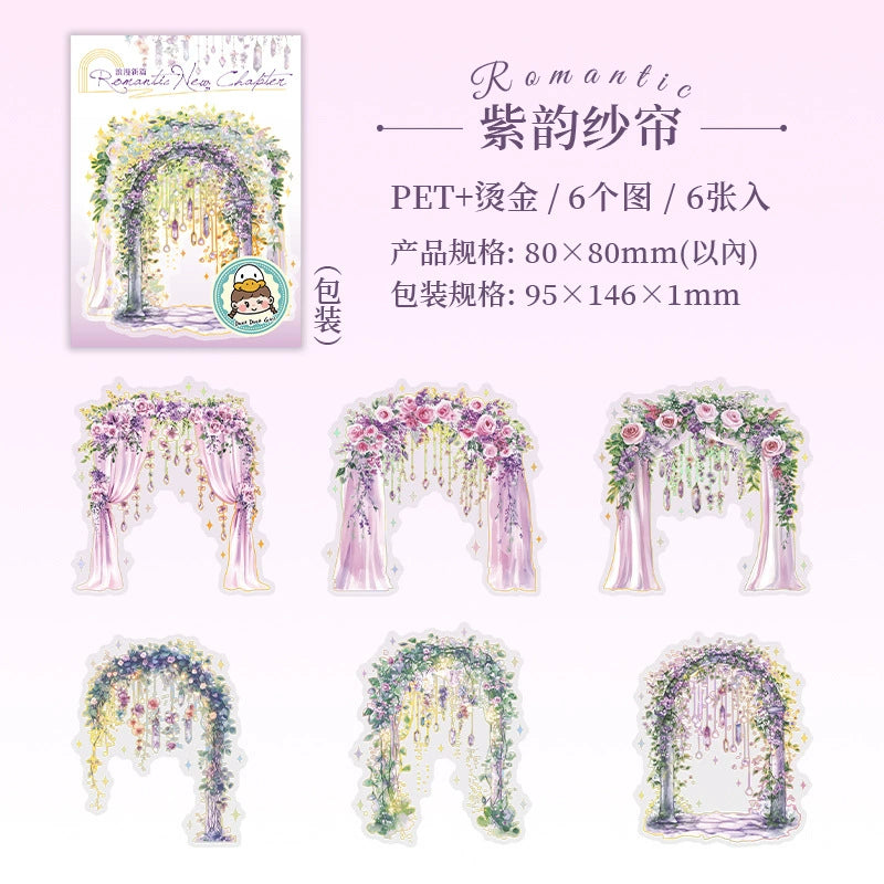 #02780 Flower Gate Series Sticker