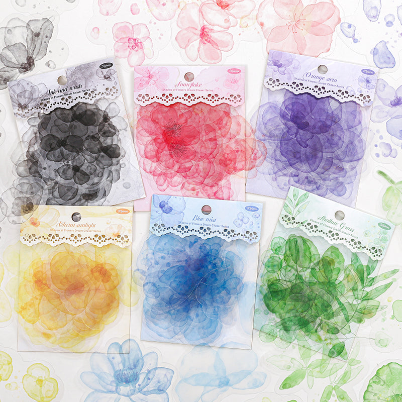 #02684 Ink Flower Series Sticker