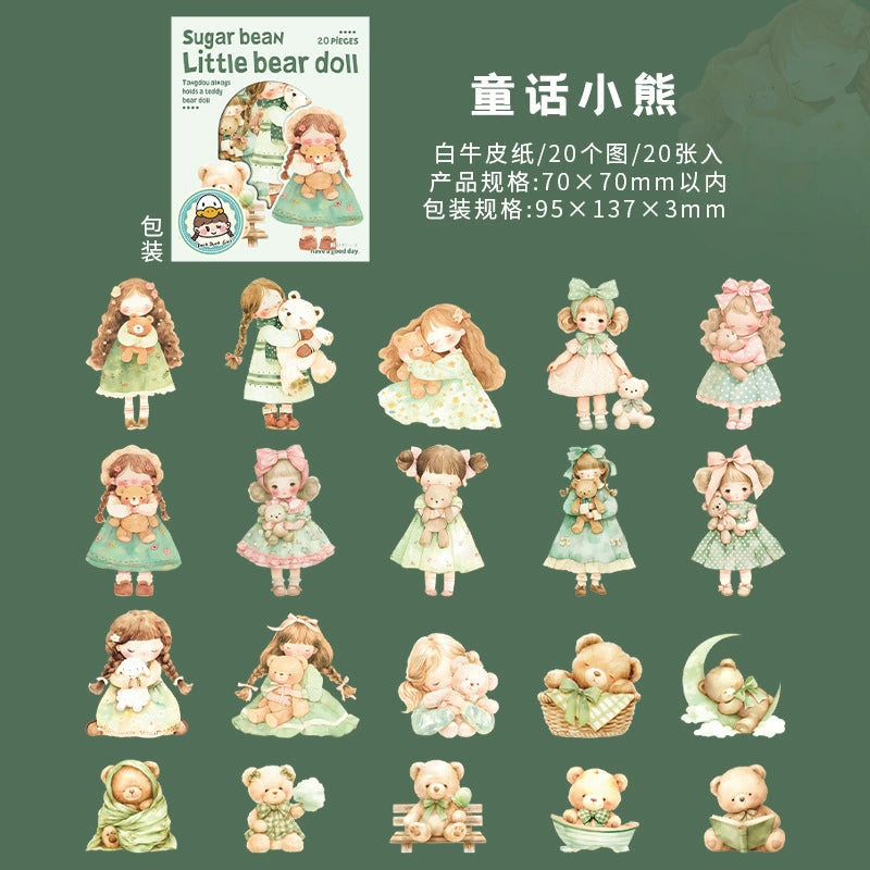 #02878 Girl with Doll Series Sticker