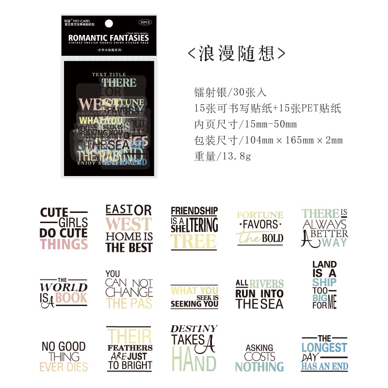 #02407 Write a Title Series Sticker