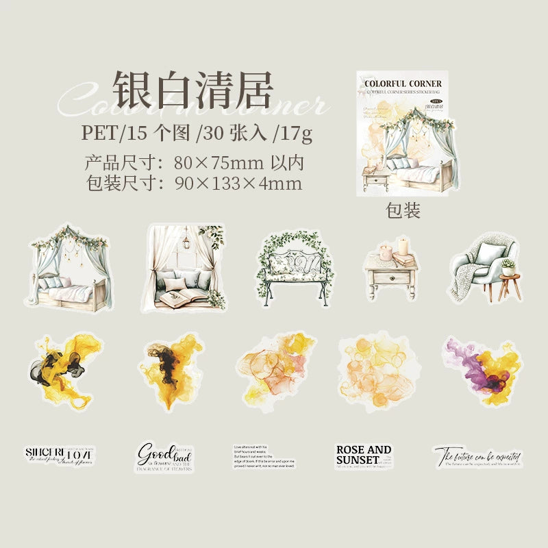 #02818 Colorful Corner Series Sticker