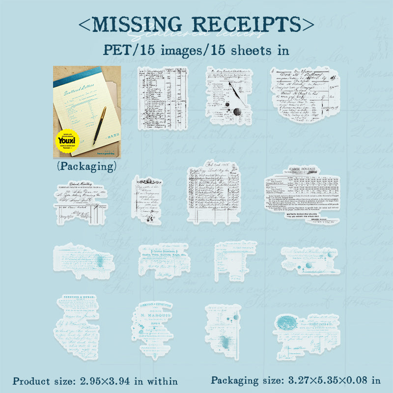 #02181 Scattered Letter Series Sticker