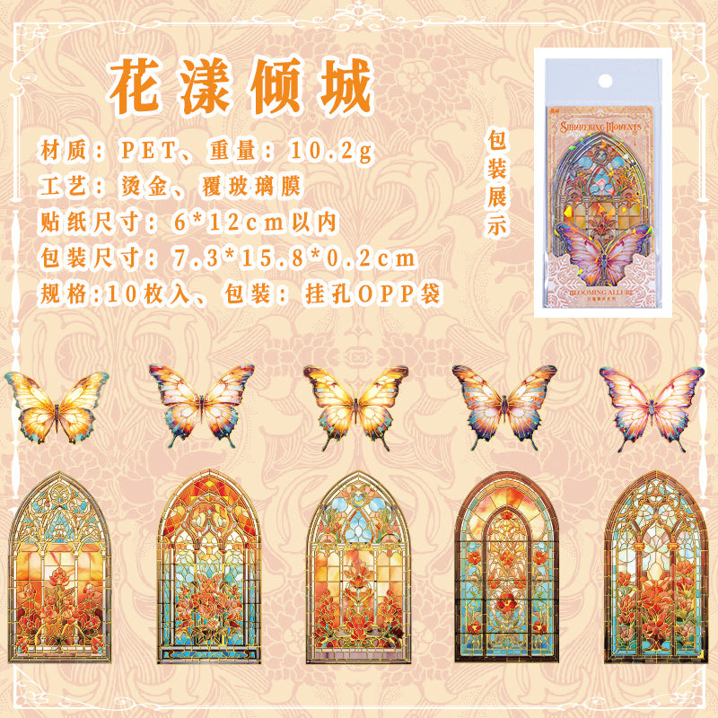 #02223 Window and Butterfly Series Sticker
