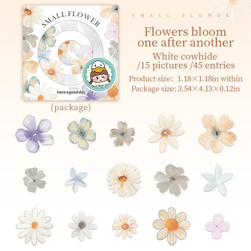#02054 Colorful Flower Sticker