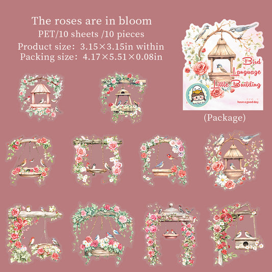 #02431 Bird House Series Sticker