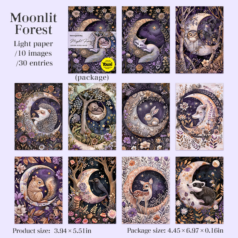 #02425 Night Forest Series Material Paper