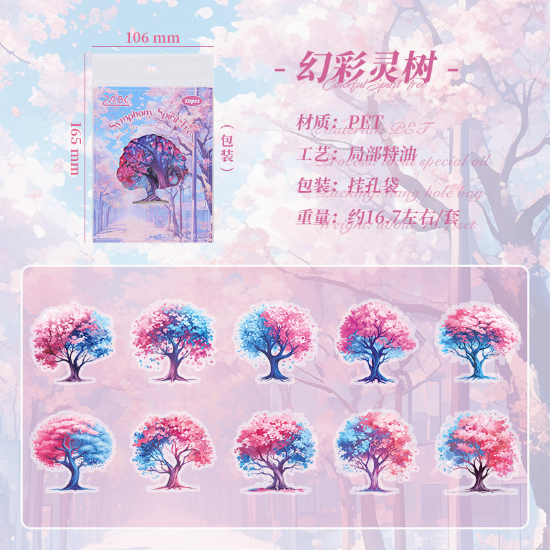 #02403 Colorful Tree Series Sticker