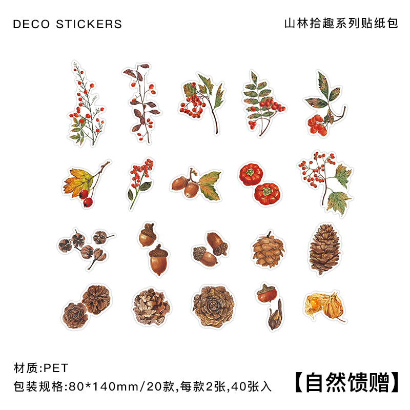 #02073 Old Time Garden Series Sticker