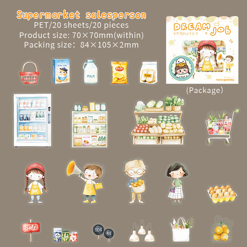 #02055 Dream Job Series Sticker