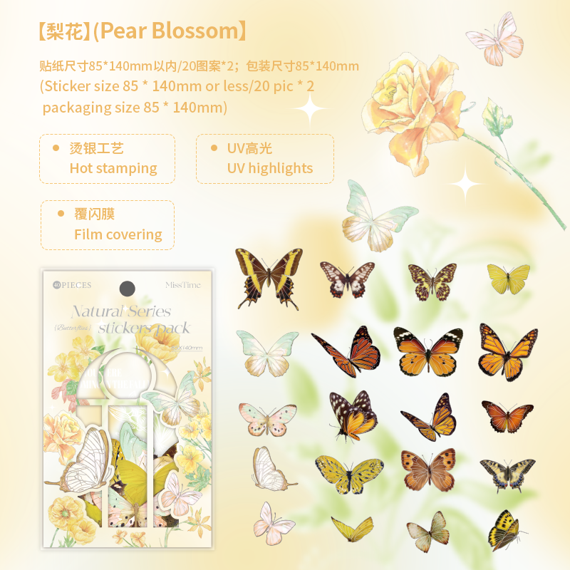 #02225 Butterfly Series Sticker
