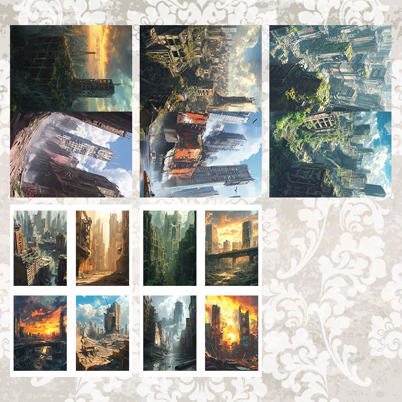 #5A60 POI Print A5 Cardstock Paper Set 10 Pcs