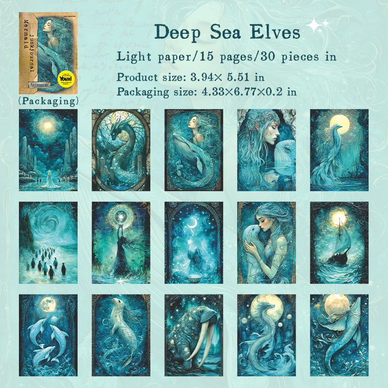 #02424 Mermaid Material Series Material Paper