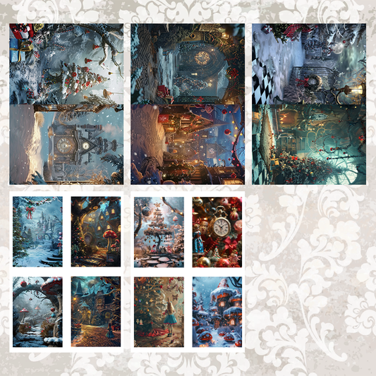 #5A65 POI Print A5 Cardstock Paper Set 10 Pcs