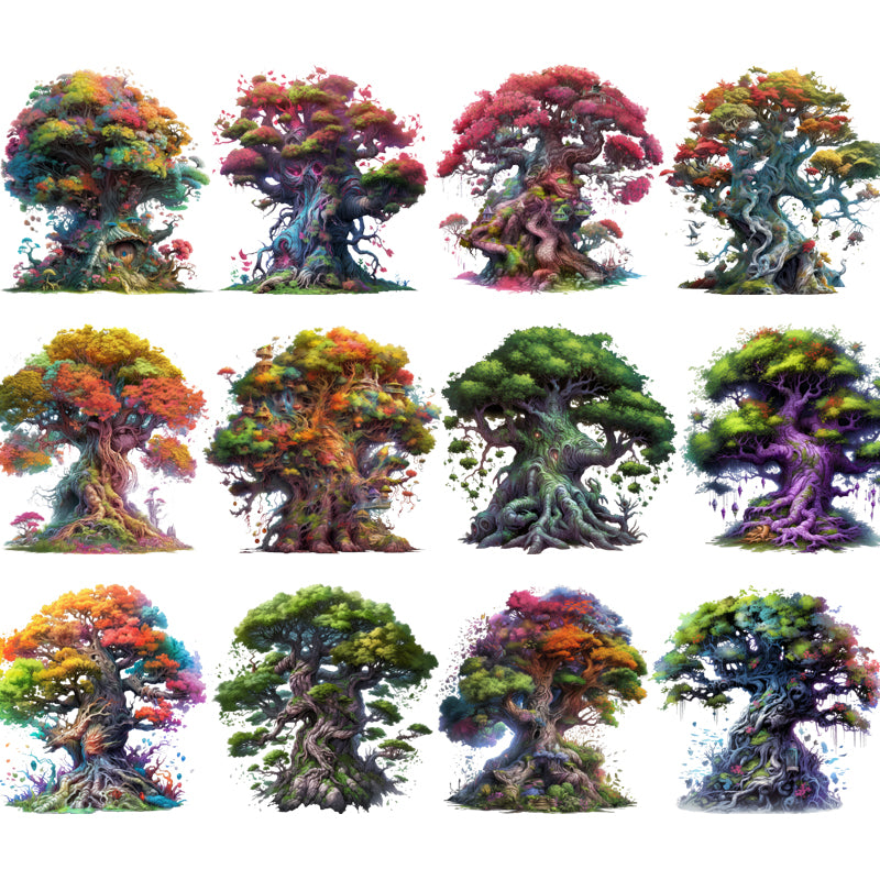 #M23 Customized PET Tape Colorful Tree