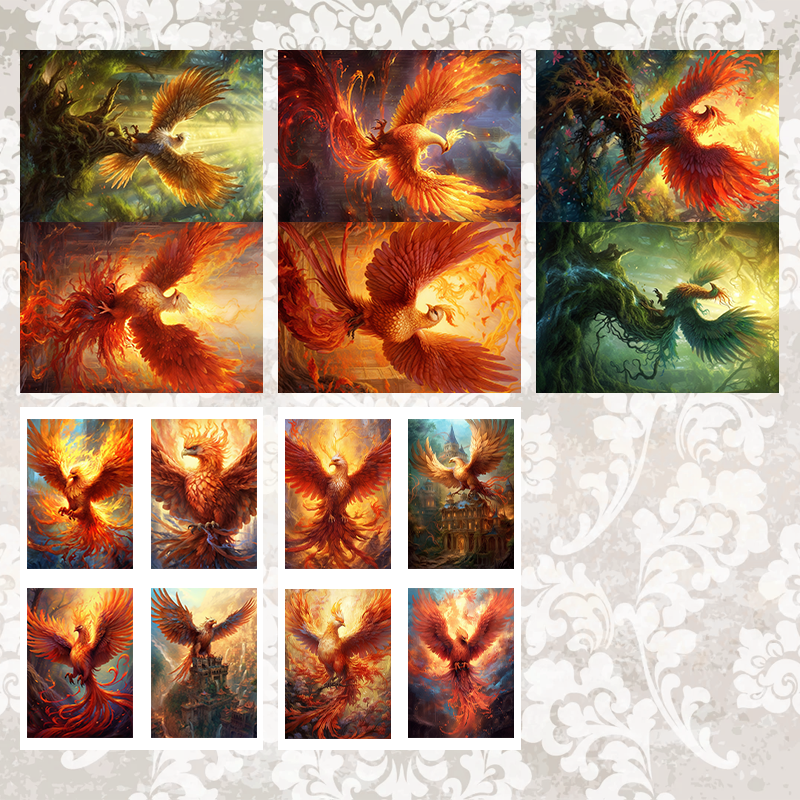 #5A68 POI Print A5 Cardstock Paper Set 10 Pcs