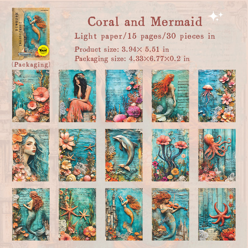 #02424 Mermaid Material Series Material Paper