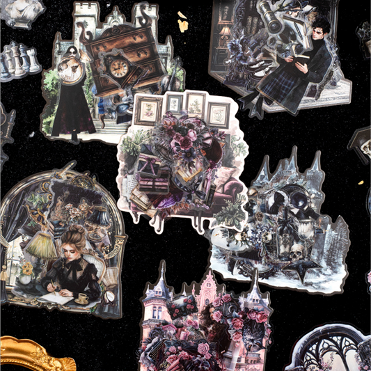 #02006 Black World Sticker
