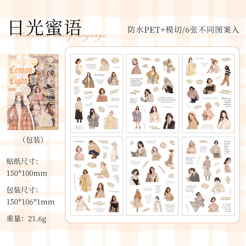 #02503 Pretty Gril Series Sticker